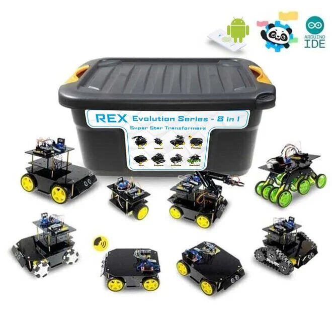 Buy REX Evolution Series Super Star Transformers - 8 in 1 (mBlock5 and Arduino IDE Compatible) on Robotistan Maker Store