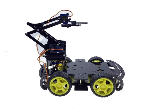 Buy REX Robotic Arm on 4WD Chassis Kit on Robotistan Maker Store