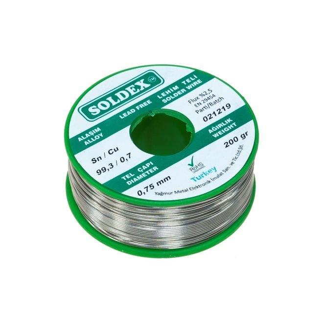 Buy Solder Wire - RoHS Lead Free - 0.75mm/.03" diameter - 200g on Robotistan Maker Store